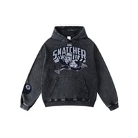 Acid Washed Snatcher Hoodie Grey/Blk