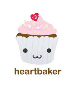 Image of Heart Baker Greetings Card