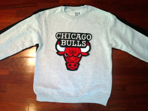 Image of Chicago Bulls Patch crewneck sweat shirt