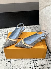 Image 1 of TERRY GREY KITTEN HEELS