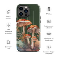 Image 20 of Colorful Mushroom Watercolor Mycology Nature Whimsical Tough Case for iPhone®