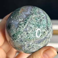 Image 4 of Moss Agate Sphere (24B)