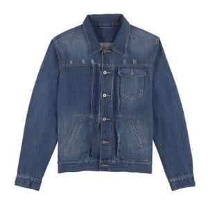 Image of COPY - STRUCTURE DENIM JACKET - INDIGO RINSE