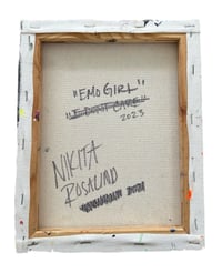 Image 3 of “EMO GIRL” ORIGINAL PAINTING BY NIKITA ROSALIND 8”x10”