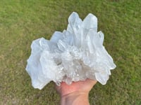 Image 15 of Large Clear Quartz Points Cluster Statement Piece #2258