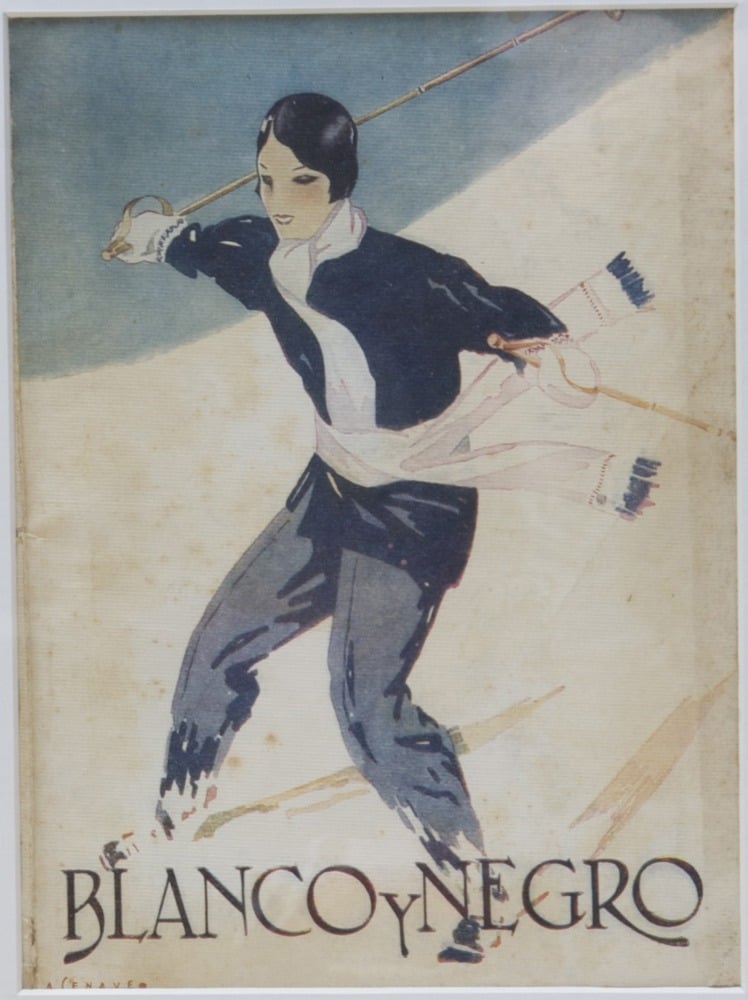 Image of 2nd Vintage Deco magazine cover Blanco y Negro