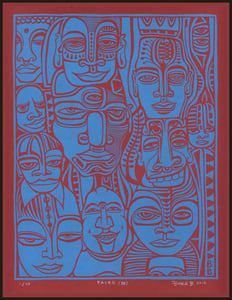 Image of Booka B Faces Print
