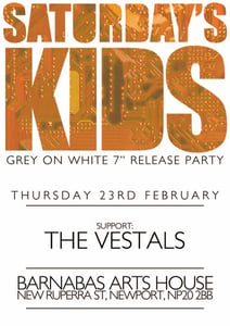 Image of Saturday's Kids Release Party Ticket @ Barnabas Arts House