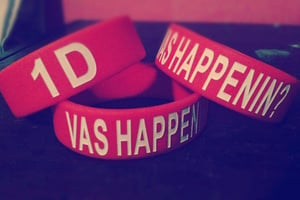 Image of "VAS HAPPENIN?" 1D Bracelet