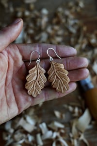 Image 5 of Autumn Oak leaf earrings 