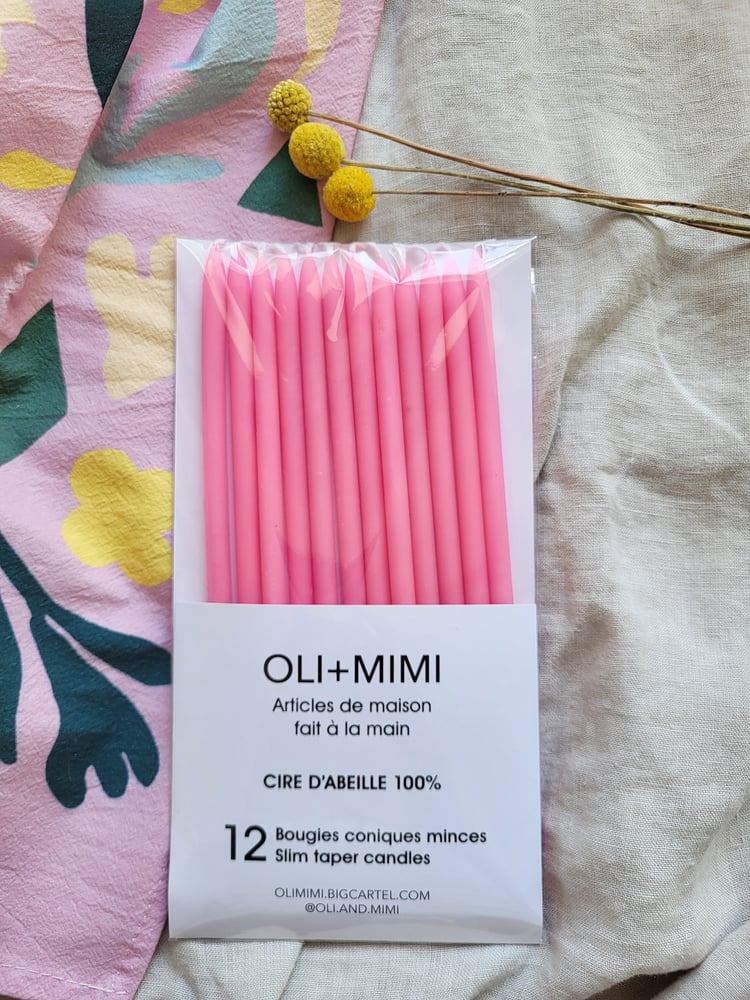 Image of Bougie slim paquet de 12