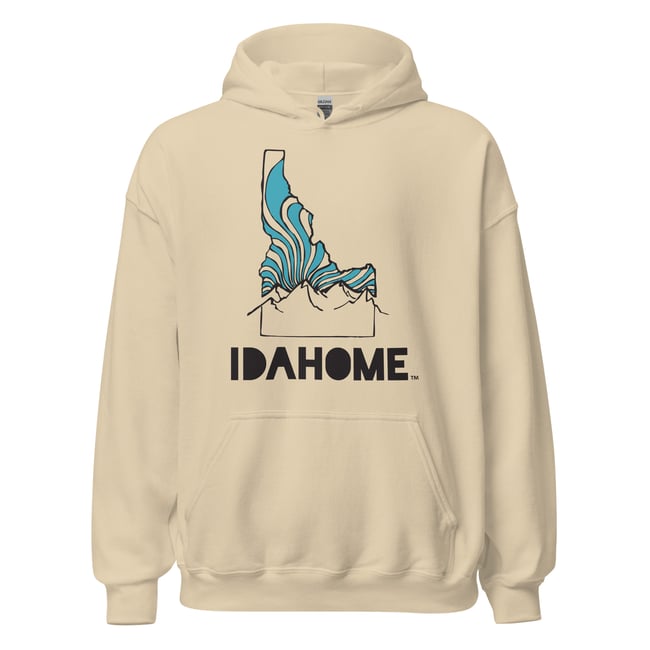 IDAHOME Original - Unisex - Black print Heavyweight Hoodie
