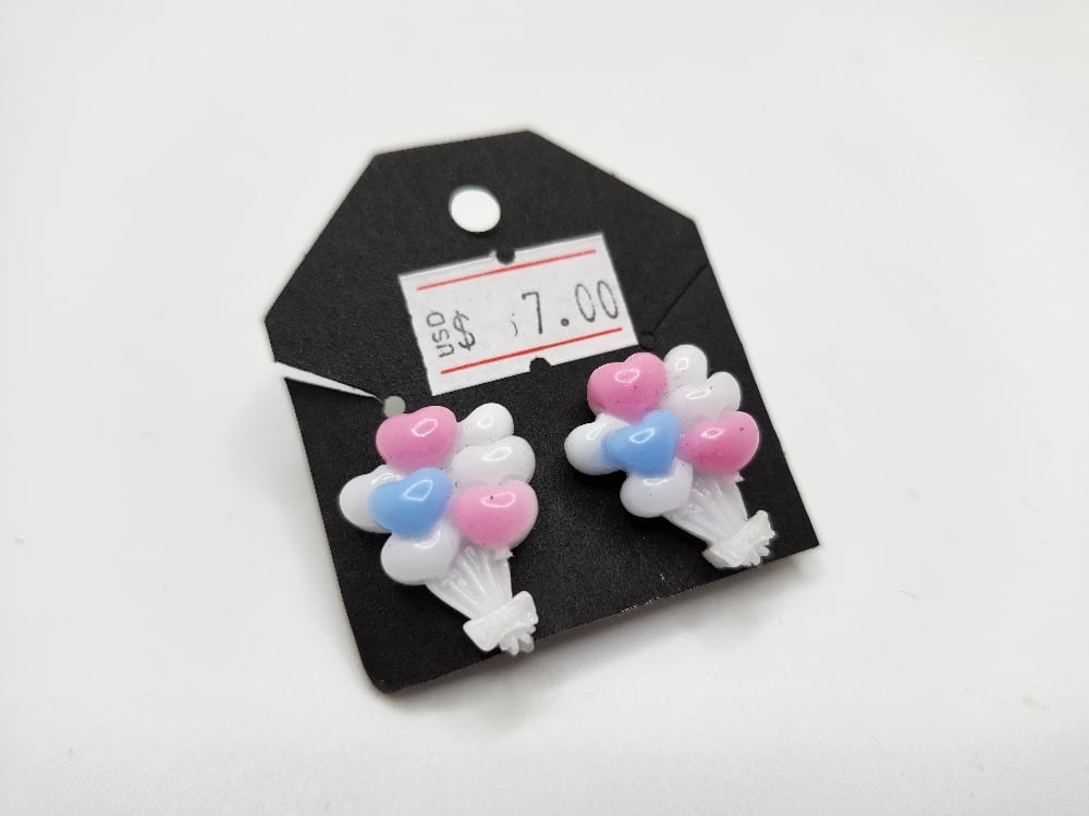 Image of Heart Balloon Earrings
