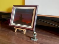 Image 2 of Oil Inukshuk Painting on Board