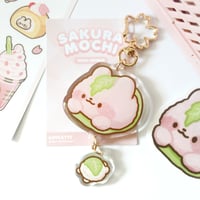 Image 1 of Monggu Sakura-mochi | Epoxy Charm Keyring