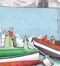 Image 3 of pilot Boat No. 1 13” X 19”