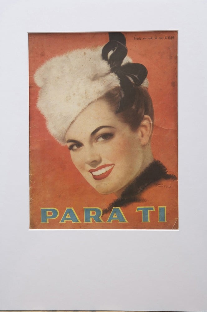 Image of 2nd vintage mounted magazine cover Para Ti
