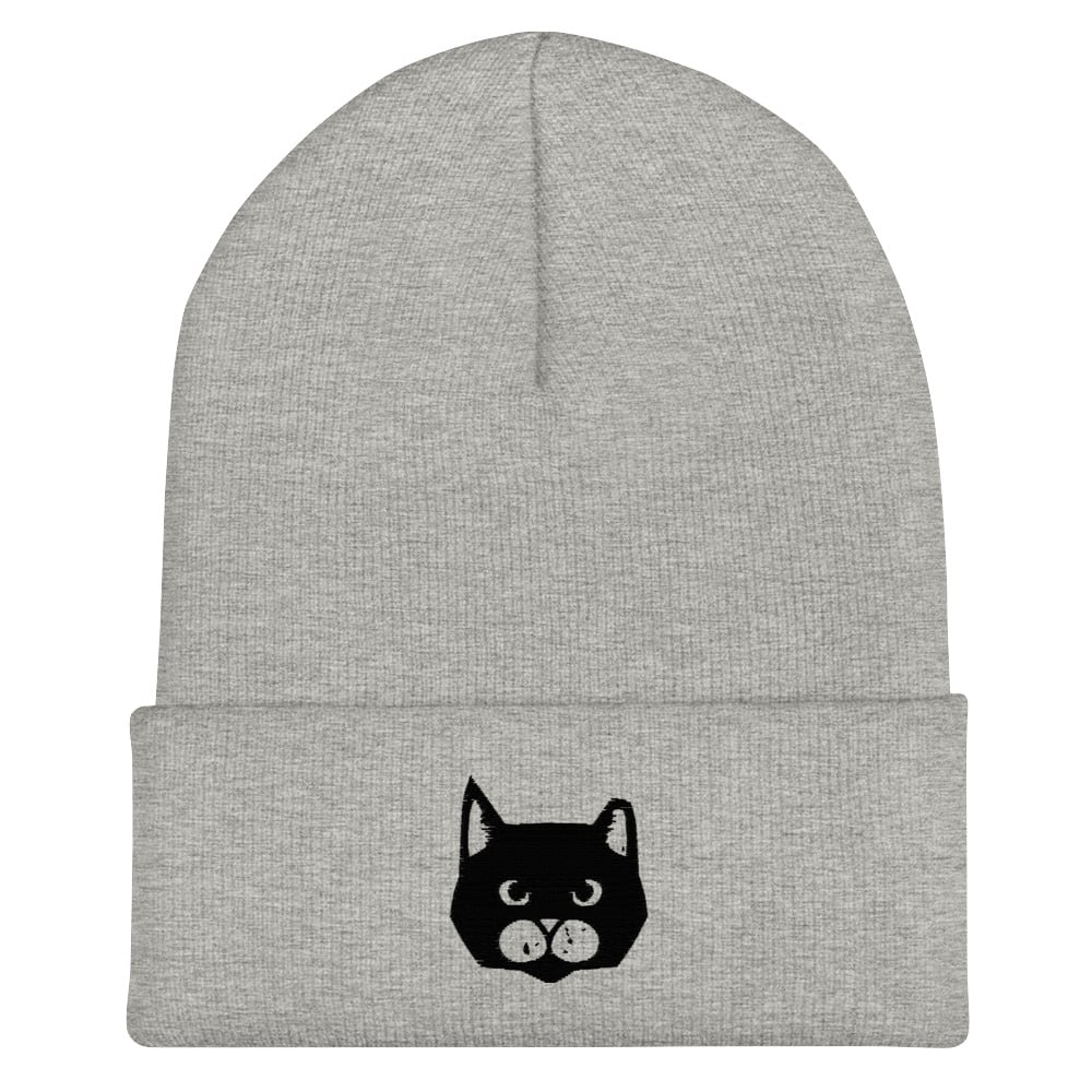 Image of Cuffed Beanie - Feral Change Cat