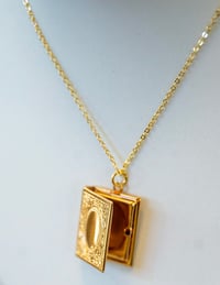 Image 2 of Brass book locket necklace 