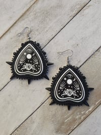 Image 1 of Black Planchette earrings 