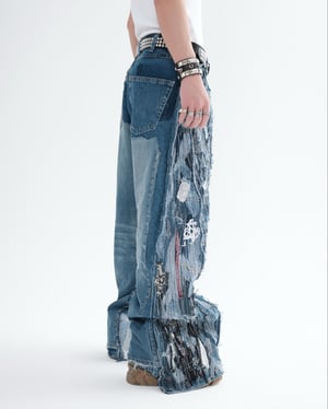 Image of MASSTAK - 166 FR Ptchwrk Jeans