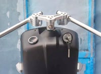 Image 2 of Honda Ruckus OG Adjustable Billet CNC Handlebar with Clip On Bars 