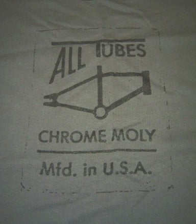 Image of All Tubes Chromoly Old School BMX Guys T-Shirt