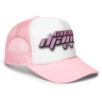 Image 1 of Bubble gum trucker hat (EMBROIDERED)