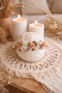 Image 2 of mini halo flowers crème