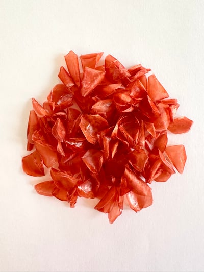 Image of Dyed fish scales - Red Ocre