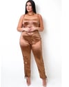 Satin Diva Plus Size Jumpsuit 