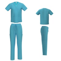Image 1 of “Trendy” Regular Fit Scrub Set (TEAL)