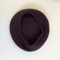 Image 4 of Edie wool beret aubergine