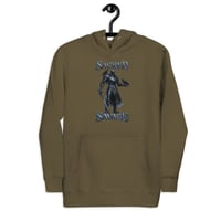 Image 8 of Unisex Hoodie, Sacred Savage Ravens & Knight Gothic Hoodie