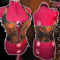 Image 2 of Distressed denim top size S