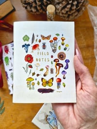 Image 1 of Field Notes Pocket Journal – Mushroom & Butterfly Notebook