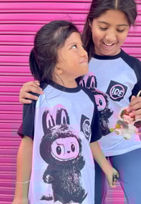 Image 3 of Labu-buster YOUTH - Black Raglan Tee