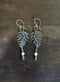 Image of Large Licorice Fern Opal and Peridot Earrings