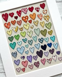 Image 1 of Limited edition Rainbow Hearts picture 