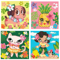 Image 2 of Hula Lulu Mini Diamond Painting Kit by Miss Fluff