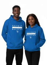 Image 1 of YB Royal Blue Fleece Pullover Hoodie 