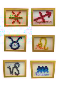 Image 2 of Cadre décoratif fait main – Signe zodiacal 