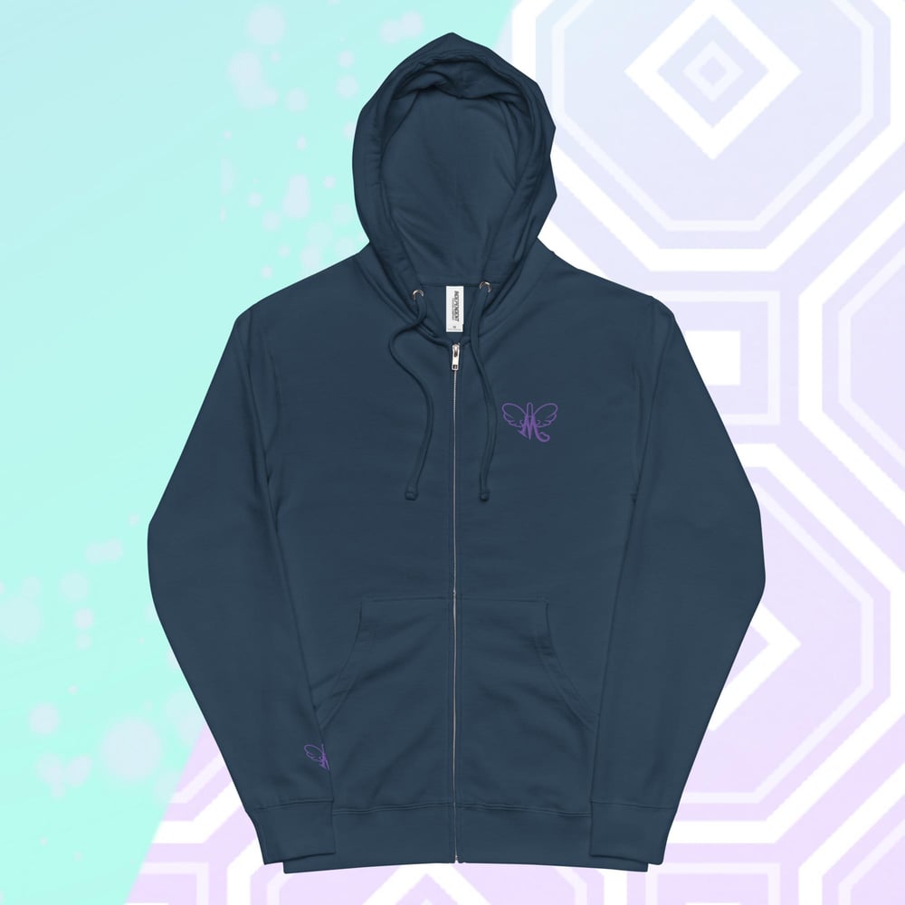 Image of Acolyte Embroidered Zip Up Hoodie