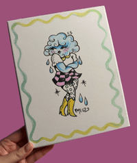 Cloudy pin up  (original)