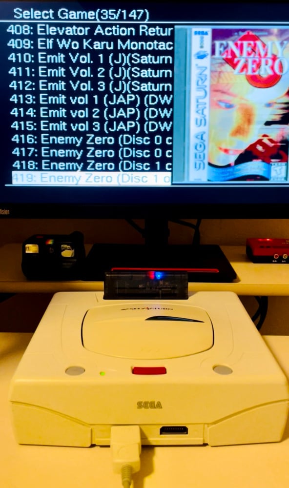 Image of Sega Saturn EverDrive w/1,750 Games! 