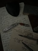 Parure d’écriture, ensemble de bureau, plaqué argent, fin XIXème