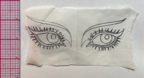Image of EYES batch of 4 sketches