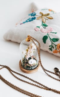 Image 5 of Bunny terrarium necklace 