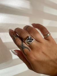 Image 2 of Square Stone Bubba Ring 
