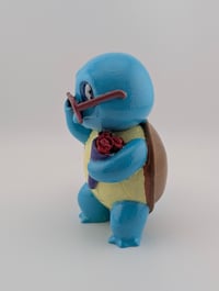 Image 3 of Valentine's Day Squirtle Handpainted FanArt Figurine